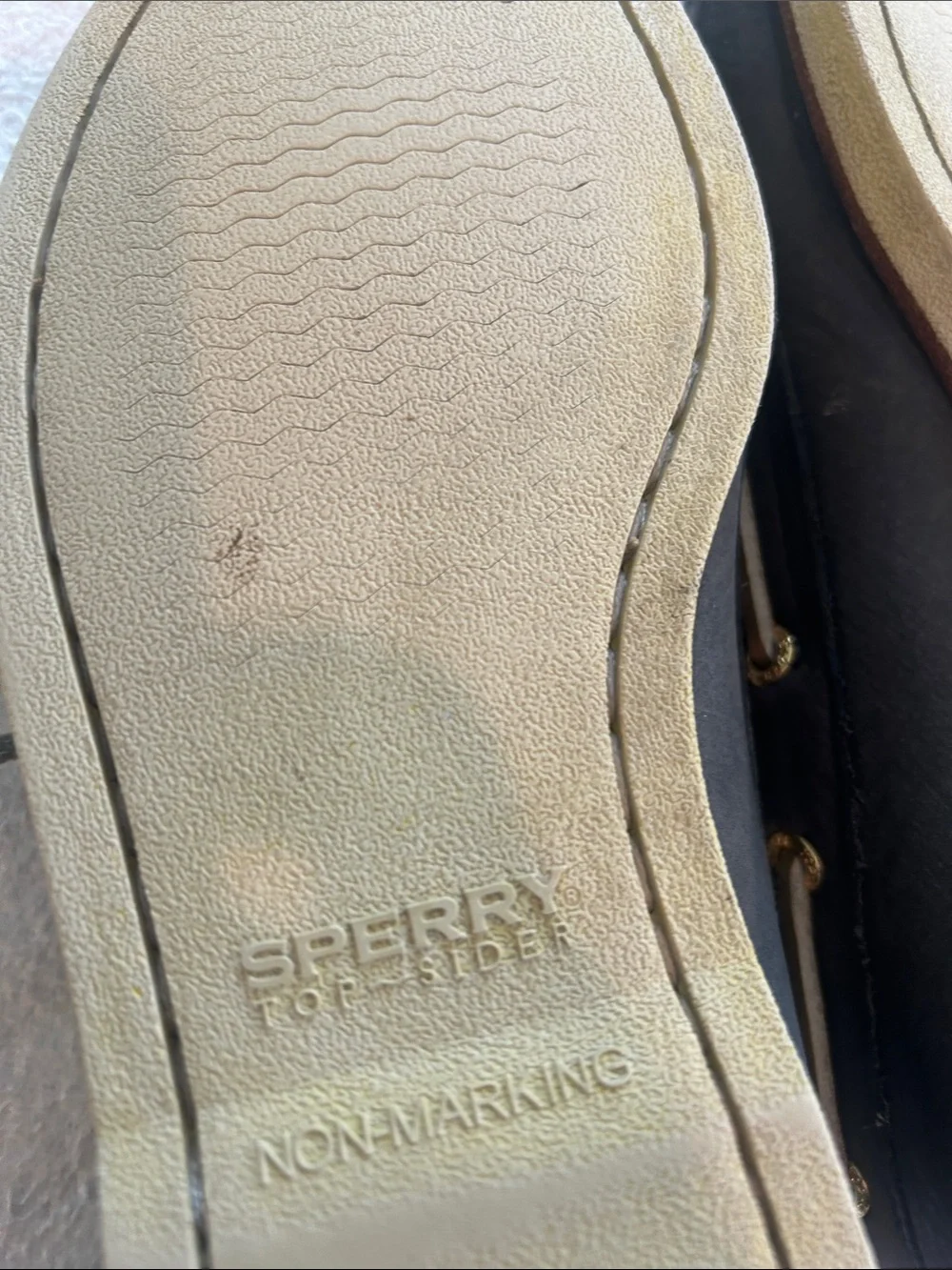 Sperry Men’s 8.5 Charcoal Suede 2-Eye Boat Shoes